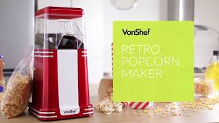 VonShef Retro Popcorn Maker [upl. by Shiverick]