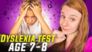 Dyslexia Test for 7 or 8 Year Old Child [upl. by Dnartreb]