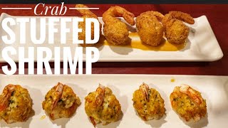 Stuffed Lobster  Creamy Shrimp Scallops and Crab Meat  PoorMansGourmet [upl. by Netsruk]