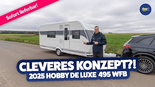 WOW😍 2025 Hobby De Luxe 495 WFB  Caravan  Test amp Kaufberatung  Camperland Bong [upl. by Secor]