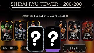 The End  Shirai Ryu Fatal Tower Final Boss Match 200 using Gold Team  MK Mobile [upl. by Olaf]