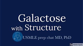 Galactose metabolism with Structure 【USMLE biochemistry】 [upl. by Namzed542]