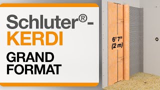 Comment installer la membrane de grand format Schluter®KERDI de 2 mètres [upl. by Daune208]