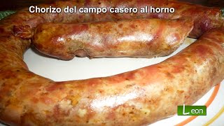 🌟 CHORIZO del CAMPO CASERO al HORNO Sabor del Campo en tu Mesa  Videos de Leon [upl. by Erhart]