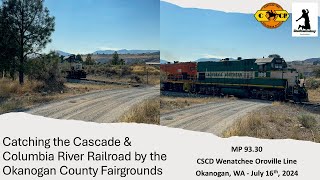 Catching the Cascade amp Columbia River Railroad by the Okanogan County Fairgrounds [upl. by Elfrida744]