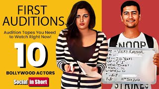 Top 10 First Audition Of Famous Bollywood Actors [upl. by Jeremy]