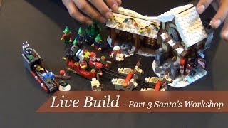 Lego Build  Creator Santas Workshop Set 10245  Part 3 [upl. by Hayyifas]