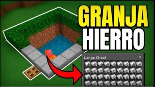 400 de hierro en una horaLa Granja De Hierro Más Facil de Minecraft Bedrock 121 [upl. by Brote]