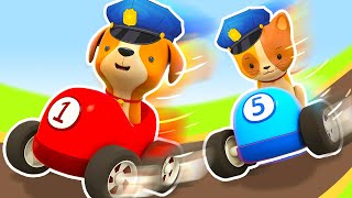 NEW EPISODE The best cartoon collection of Helper cars cartoon for kids Learn animals for kids [upl. by Draneb656]