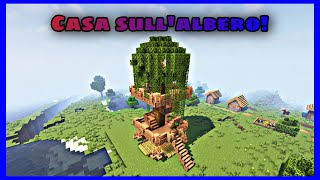 COME COSTRUIRE UNA CASA SULL’ALBERO Giungla  MINECRAFT ITA  Tutorial [upl. by Ynaittirb]