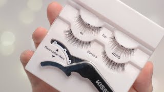 KISS 01 Magnetic Lashes  Applicator Tryon Demo amp Review  CORRIE V [upl. by Littman30]