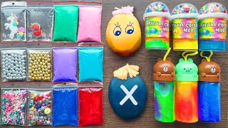 Making Slime with Bags and Store Bought Slimes AntiStress Balls and Kinetic Sand [upl. by Eduardo839]