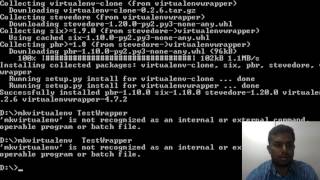 Python project in virtualenv using virtualenvwrapper in windows [upl. by Sundberg]