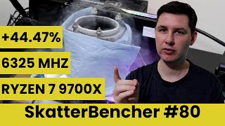 Ryzen 7 9700X Extreme Undervolt amp Overclock to 6325 MHz  SkatterBencher 80 [upl. by Nnaeilsel]