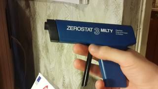 Milty Pro Zerostat 3 anti static gun unboxing and test [upl. by Akenit]