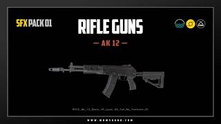 Rifle Guns Sound Effect Vol 1 Long Demo  Royalty free Gunshot sound effect by WOW Sound [upl. by Oicnedurp]