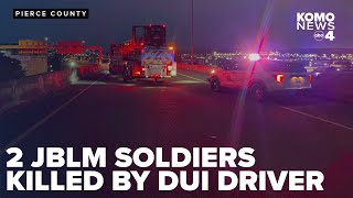 DUI driver with toddler passenger kills 2 JBLM soldiers in Pierce County wrongway crash [upl. by Yvi]