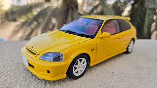 118 MotorHelix Honda Civic EK9 Type R Yellow [upl. by Ailliw]