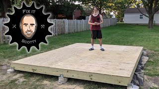 Building a 10 x 12 Shed Part 1 Foundation [upl. by Nilrem]