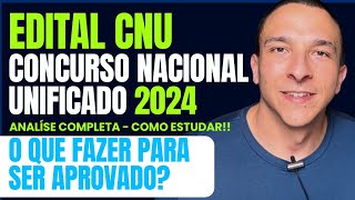 Concurso Nacional Unificado  EDITAL 2024 Tudo que você precisa saber para Estudar Thiago Pereira [upl. by Lleira]