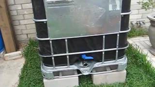 Rainwater Collection System Part 3 Covering The Totes [upl. by Claudius]