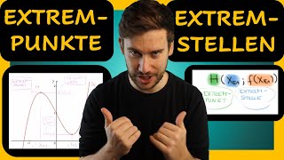 Extrempunkte vs Extremstellen  worin besteht der Unterschied schnell und easy [upl. by Billat314]