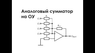 Аналоговый сумматор на ОУ [upl. by Daron]