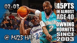 Michael Jordan Highlights vs Hornets 20030201  45pts OWNING HORNETS EVER SINCE [upl. by Tager535]