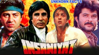 INSANIYAT  Amitabh Bachchan  Sunny Deol  Anil Kapoor amp Sanjay Dutt  Insaniyat 1994 Unknown Facts [upl. by Irihs]