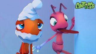 Antiks in Winter Wonderland ❄️  🐛 Antiks amp Insectibles 🐜  Funny Cartoons for Kids  Moonbug [upl. by Halsted]