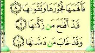 Surah Wa SHAMSI [upl. by Hoagland]