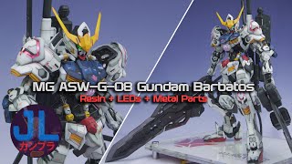 MG Gundam Barbatos SH Resin amp Kosmos LEDs amp Metal Parts Build  Epic Custom Gunpla Painting [upl. by Eberhard]