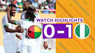 GUINEABISSAU VS NIGERIA01AFCON QUALIFIERSGOALSampHIGHLIGHTS [upl. by Stutman]