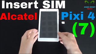 Alcatel One Touch Pixi 4 7 Insert the SIM card [upl. by Chalmers]