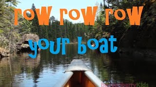 Row Row Row Your Boat Song  Row Your Boat Round Lyrics [upl. by Aicekat]