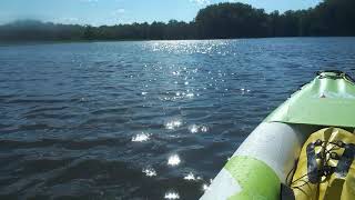 32 Dans le kayak Aqua Marina sur la rivière des mille îles et super reflet du soleil [upl. by Rebe]