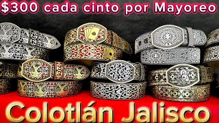 Más Baratos no vas a encontrar Fábrica de Cintos a Láser colotlan Jalisco fabric piel leather [upl. by Nirehs644]