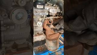 Oxygen sensor Remove CRDI Engine trade practical mmv6330 viral automobile iti o2sensor machine [upl. by Akkin]