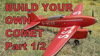 MinimumRC De Havilland 88 Comet Racer Kit Build Part 1 of 2 [upl. by Yeldnarb]