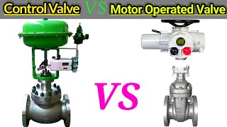 Control Valve vs Motor Operated Valve  What is Different Between Control Valve and MOV [upl. by Pennie]