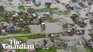 Aerial footage shows Cyclone Idai devastation in Mozambique [upl. by Sello]