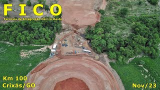 FICO  PACOTE 3  km 100  CRIXÁSGO  Obras Parte 6 [upl. by Ekeiram]