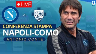 CONTE CONFERENZA STAMPA PRE NapoliComo 🎙️ LE PAROLE DI CONTE PRESS CONFERENCE oggi diretta live [upl. by Utley]