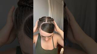 Cute braids with side swoop💚 fyp explore hairstyle hairtutorial braids cutehairstyle hair [upl. by Enimzaj]