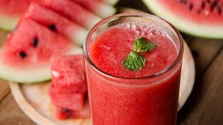 Refreshing Homemade watermelon juice  तरबूज का शरबत  Health Benefits Of Watermelon  DO AT HOME [upl. by Gib812]