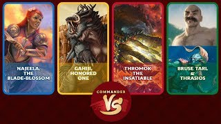 Commander VS S13E8 Najeela vs Gahiji vs Thromok vs Bruse Tarl amp Thrasios EDH [upl. by Lauri]