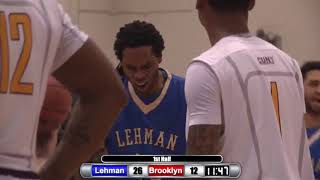 2015 CUNY Mens Basketball SemiFinal 3 Lehman Vs 2 Brooklyn College [upl. by Newra]