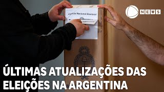 Votação é encerrada oficialmente na Argentina [upl. by Lolanthe]