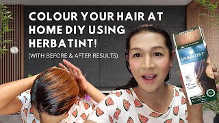 COLOR YOUR HAIR AT HOME amp HERBATINT REVIEW DIY [upl. by Afrika]