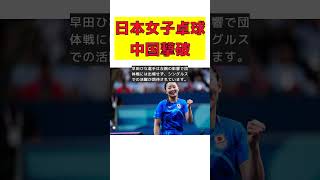 【卓球】16歳・張本美和が中国撃破！50年ぶりのアジア選手権優勝 short 卓球 張本美和 アジア選手権 中国撃破 優勝 [upl. by Ajiram274]